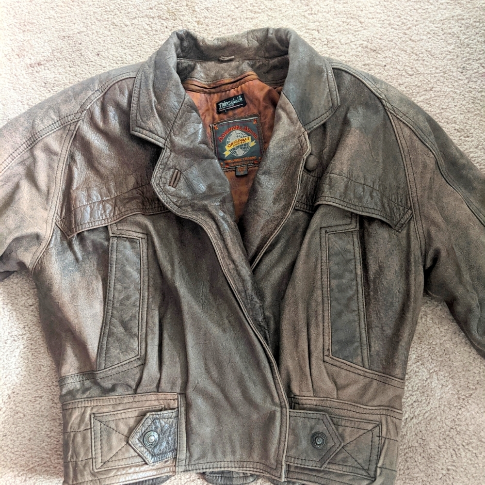 Leather coat